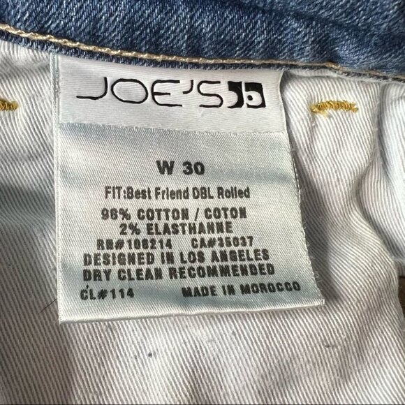 JOE’S Jeans Best Friend Double Rolled  Jeans Size 30 - Picture 7 of 8